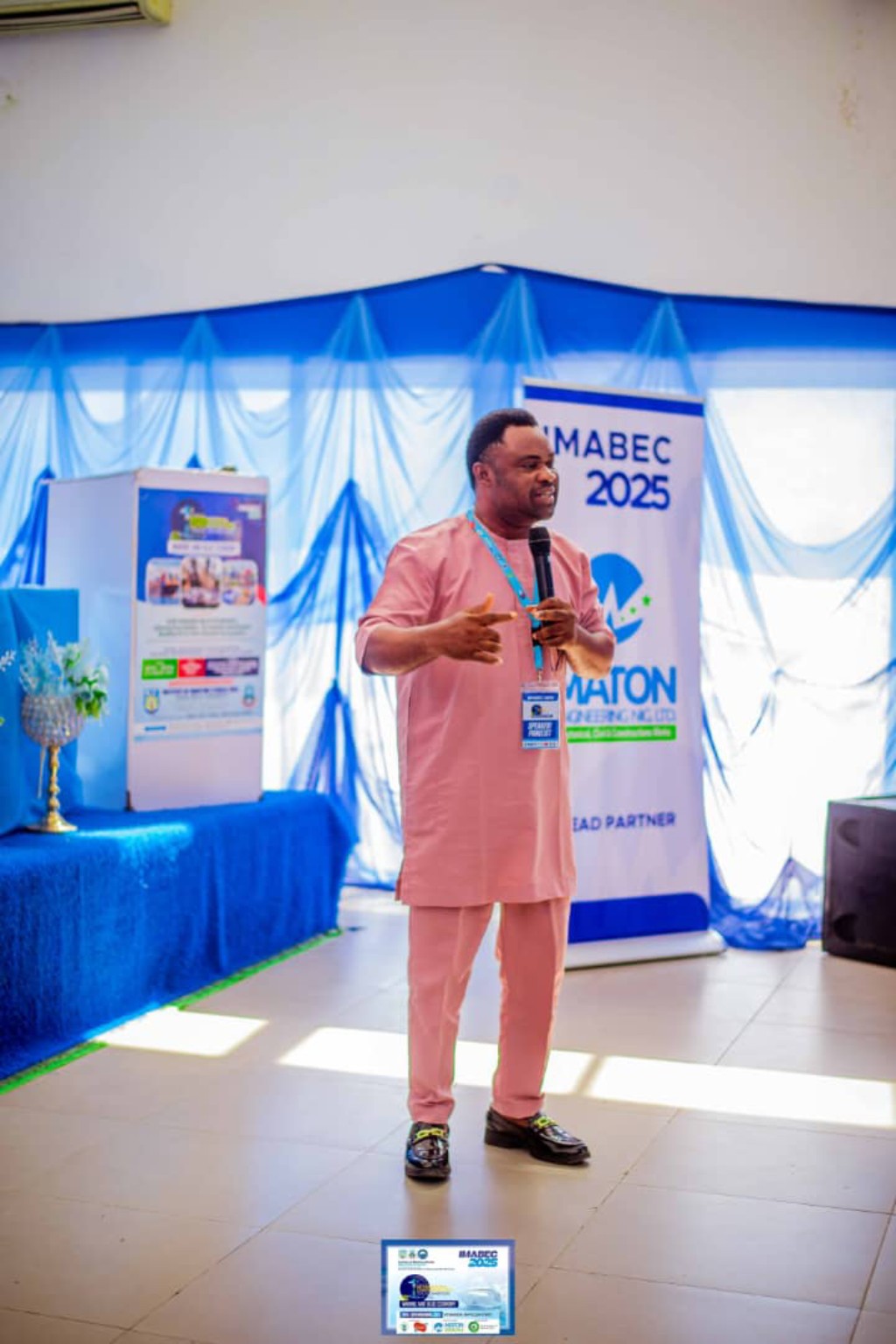 Speaker addressing the IMABEC conference